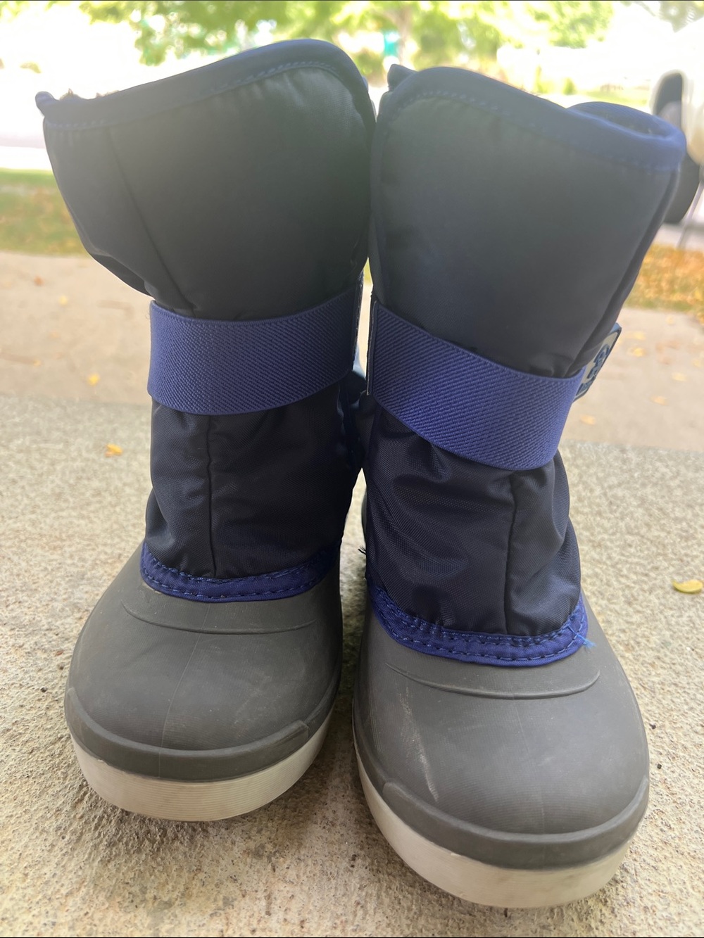 Kamik Navy and Gray Kids Winter Boots